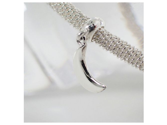 Autre Marque Tiffany & Co. Bracelete meia lua em malha 925 com pingente de lua - vista 4