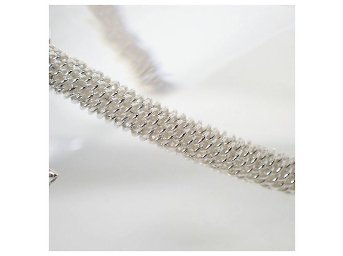 Autre Marque Tiffany & Co. Bracelete meia lua em malha 925 com pingente de lua - vista 5
