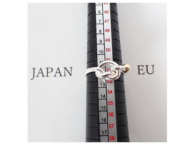 Autre Marque Anello a fascia Tiffany & Co. in argento sterling e oro giallo - vista 8