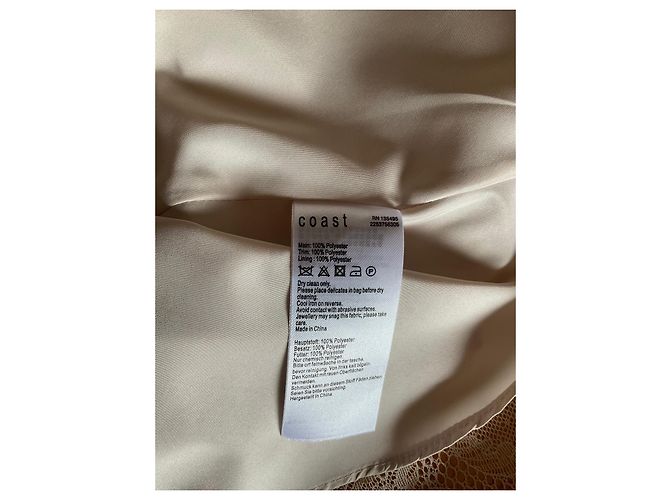 Coast Beige Peplum-Top V-Ausschnitt Spitze - Ansicht 9