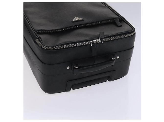 Prada Expandable Front Zip Boston Tessuto Large Black - view 7