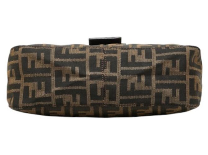 Borsa a tracolla Fendi Zucca Mamma Baguette Marrone - vista 3