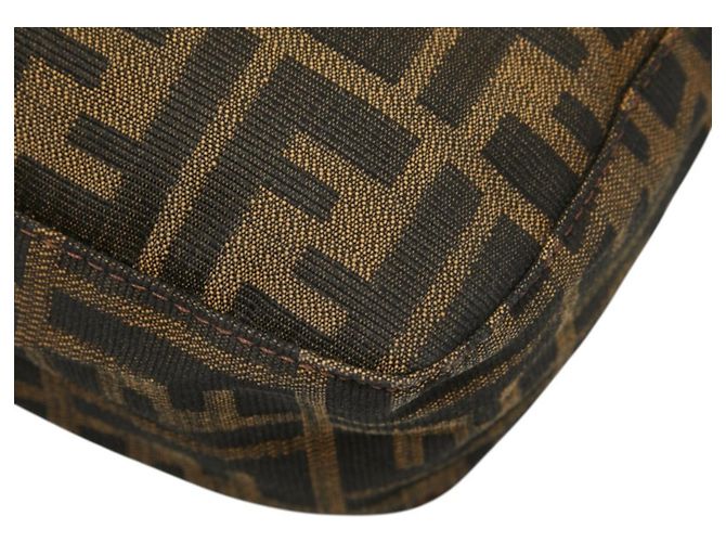 Borsa a tracolla Fendi Zucca Mamma Baguette Marrone - vista 6