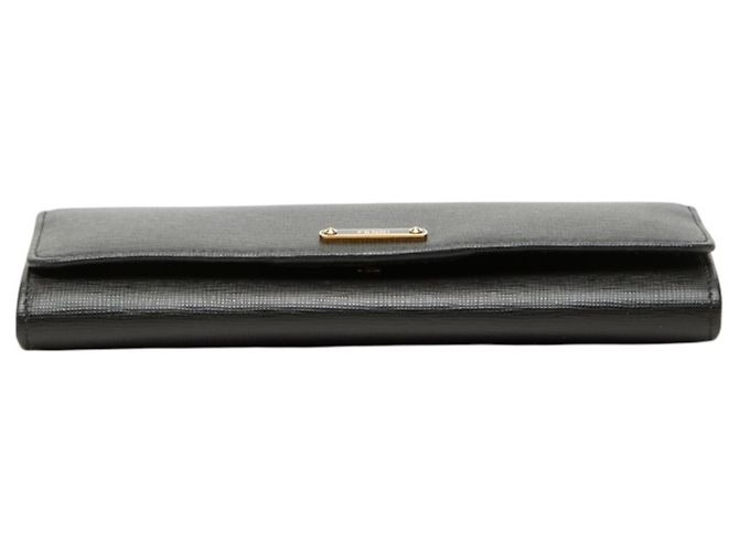 Fendi Black Leather Long Wallet - view 3