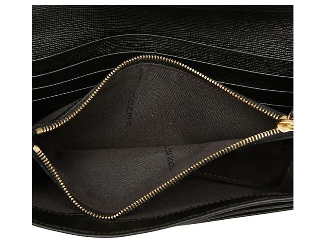 Fendi Black Leather Long Wallet - view 7