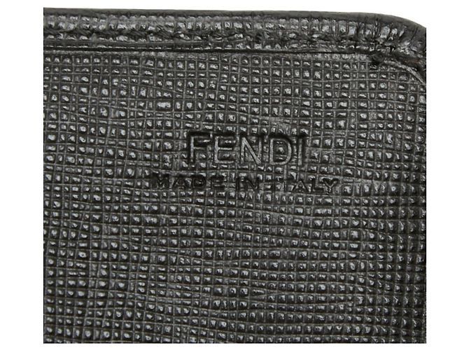 Fendi Black Leather Long Wallet - view 8