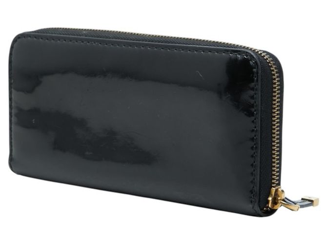Cartera larga Christian Dior de esmalte negro - vista 2