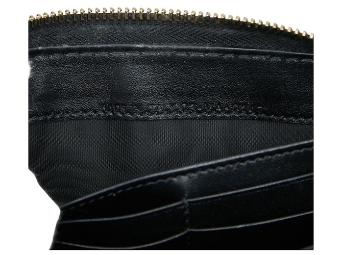 Cartera larga Christian Dior de esmalte negro - vista 8
