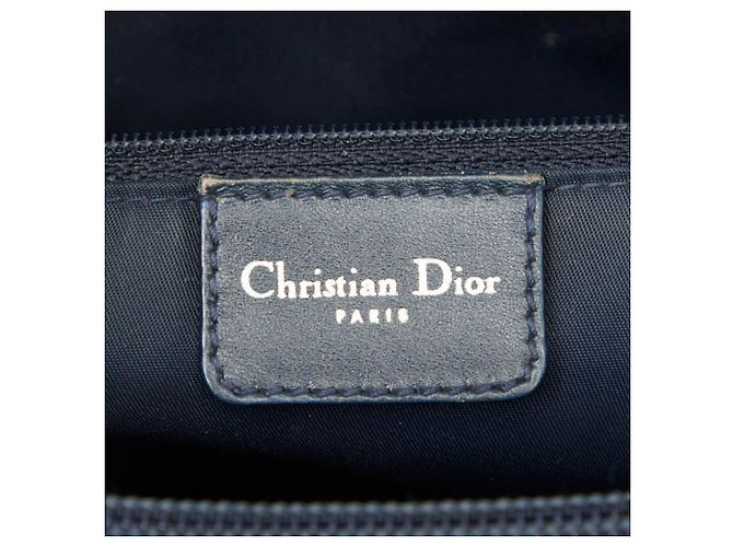 Borsa Christian Dior Dior Oblique Trotter in Navy Blu navy - vista 10