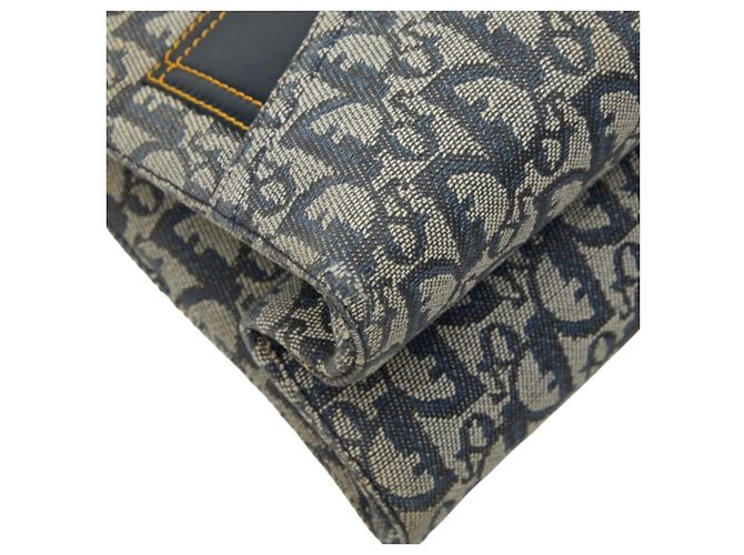 Borsa Christian Dior Dior Oblique Trotter in Navy Blu navy - vista 5