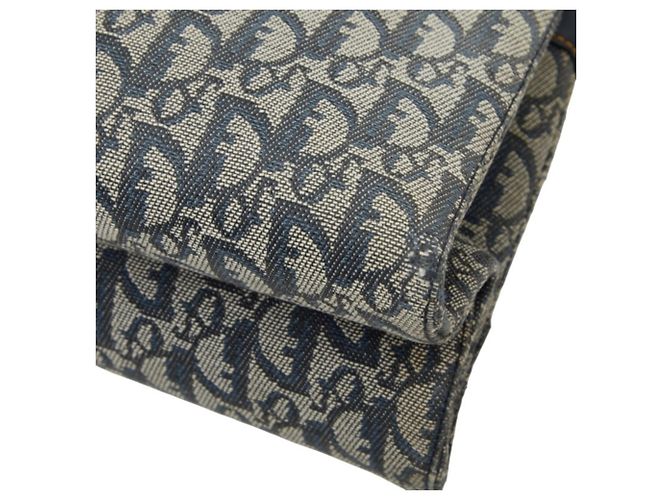 Borsa Christian Dior Dior Oblique Trotter in Navy Blu navy - vista 6