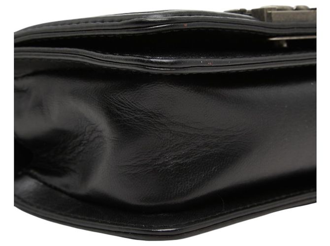 Borsa a tracolla Chanel Boy in pelle nera Nero - vista 5