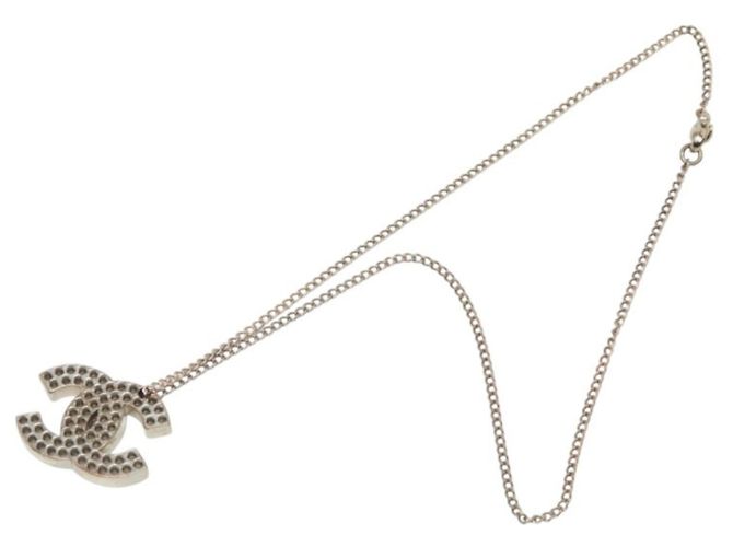 Collana a catena Chanel Coco Mark Punching Argento - vista 6
