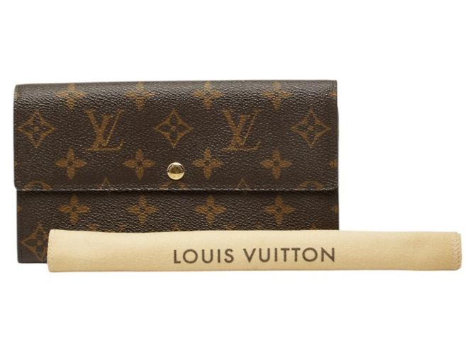 Portafoglio Lungo Louis Vuitton Monogram Marrone - vista 10