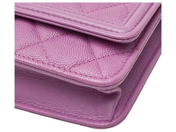 Borsa a tracolla portafoglio Chanel CC Filigree Porpora - vista 4