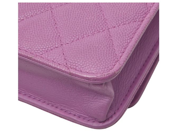 Borsa a tracolla portafoglio Chanel CC Filigree Porpora - vista 6