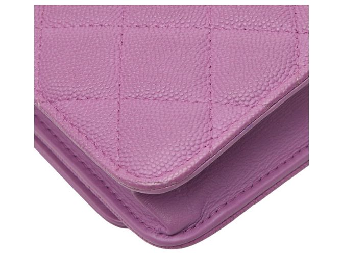 Borsa a tracolla portafoglio Chanel CC Filigree Porpora - vista 7