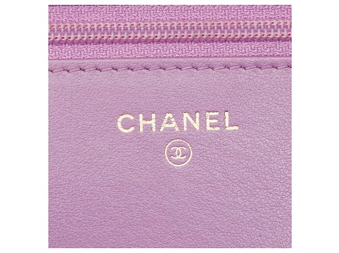 Borsa a tracolla portafoglio Chanel CC Filigree Porpora - vista 9