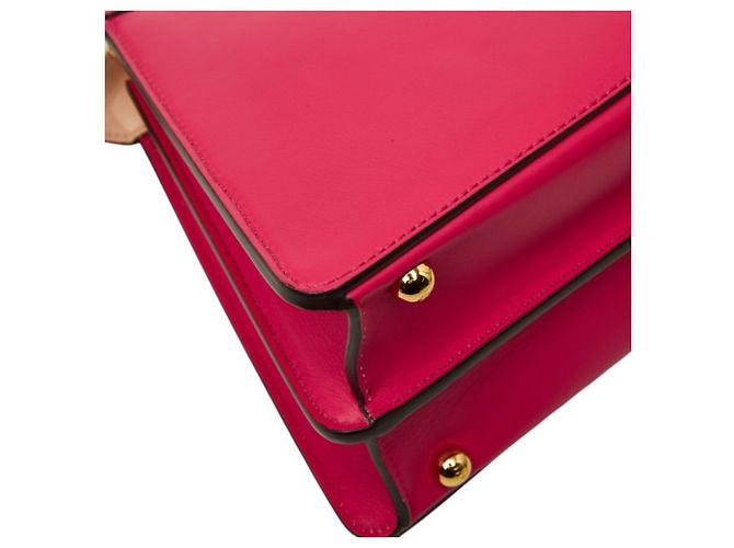 Borsa Fendi Selleria Peekaboo I.U. Small Rosa - vista 5