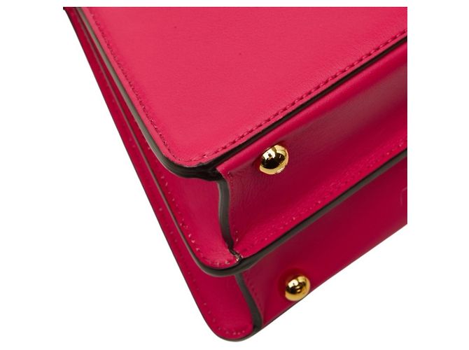 Borsa Fendi Selleria Peekaboo I.U. Small Rosa - vista 7