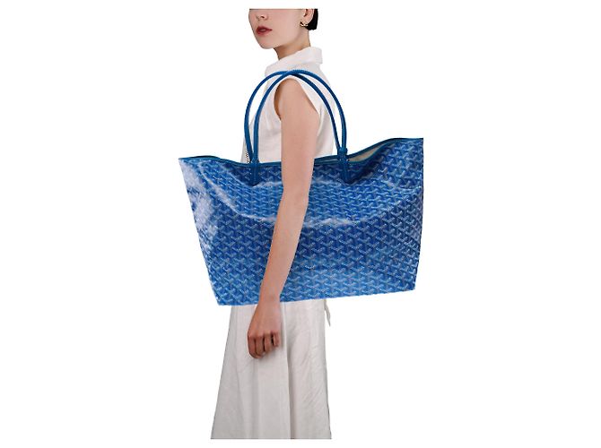 Saint Louis Bolso GOYARD Saint-Louis en Lona Azul - 103926 - vista 12