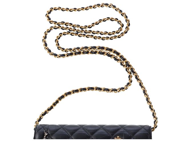 Borsa CHANEL Wallet On Chain 2.55 in Pelle Nera - 103931 Nero - vista 10