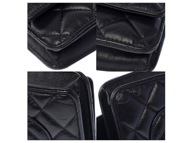 Borsa CHANEL Wallet On Chain 2.55 in Pelle Nera - 103931 Nero - vista 12