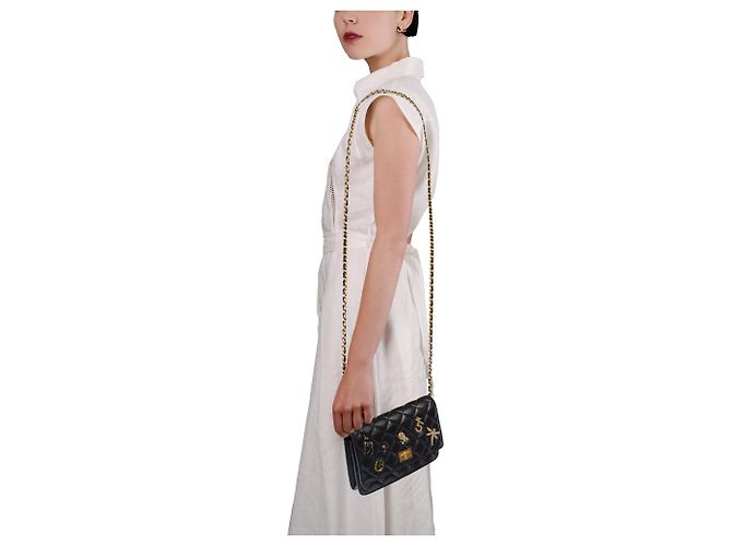 Borsa CHANEL Wallet On Chain 2.55 in Pelle Nera - 103931 Nero - vista 13