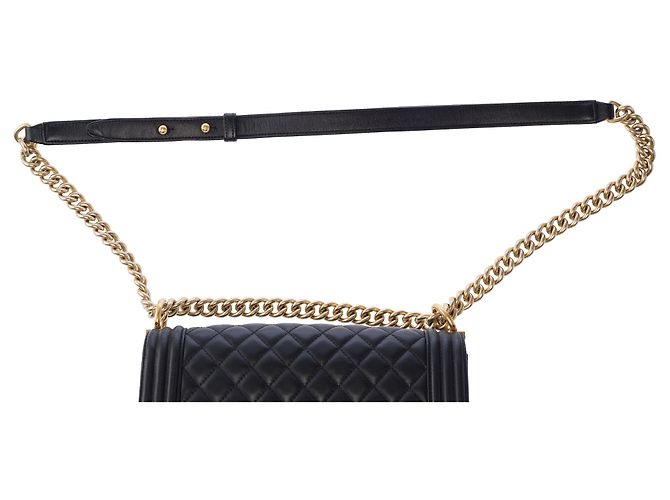 Borsa CHANEL Boy in Pelle Nera - 103930 Nero - vista 10