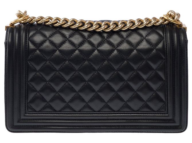 Borsa CHANEL Boy in Pelle Nera - 103930 Nero - vista 4