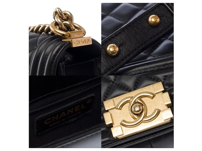 Borsa CHANEL Boy in Pelle Nera - 103930 Nero - vista 7