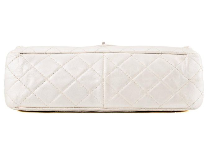CHANEL - Borsa a tracolla 2.55 Chanel in pelle stropicciata metallizzata argento Metallico - vista 4