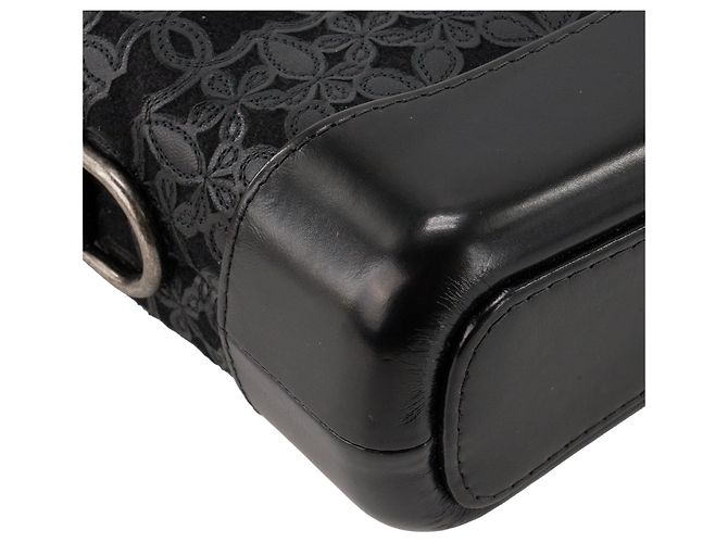 CHANEL - Bolso de bandolera Gabrielle Mini Chanel en piel y lona negra edición limitada Negro - vista 6