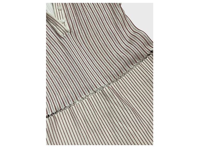Alaïa Kleid Beige Plissierter Mesh - Ansicht 2