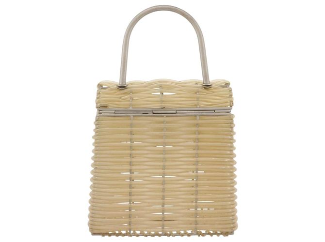 Borsa Salvatore Ferragamo Gancini in vinile trasparente argento Auth 204833 - vista 3