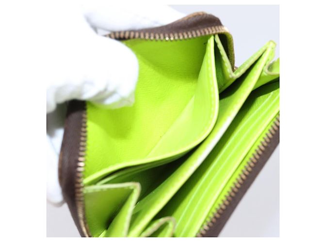 LOUIS VUITTON Monogram Graffiti Zippy Coin Purse Green M93709 LV Auth BA15548 Verde Monograma - vista 17