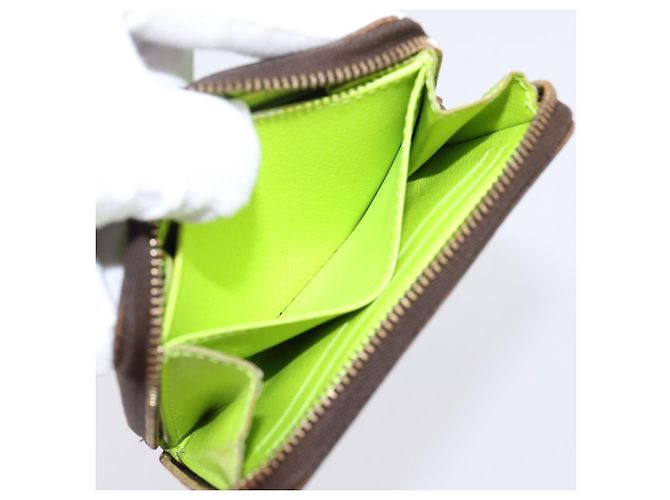 LOUIS VUITTON Monogram Graffiti Zippy Coin Purse Green M93709 LV Auth BA15548 Verde Monograma - vista 18