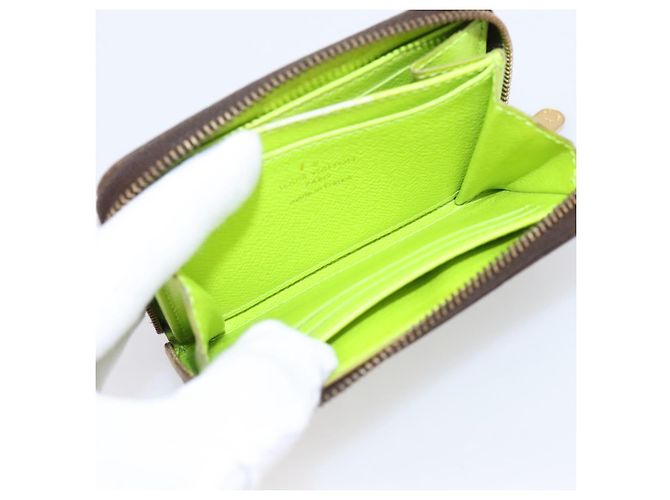 LOUIS VUITTON Monogram Graffiti Zippy Coin Purse Green M93709 LV Auth BA15548 Verde Monograma - vista 19