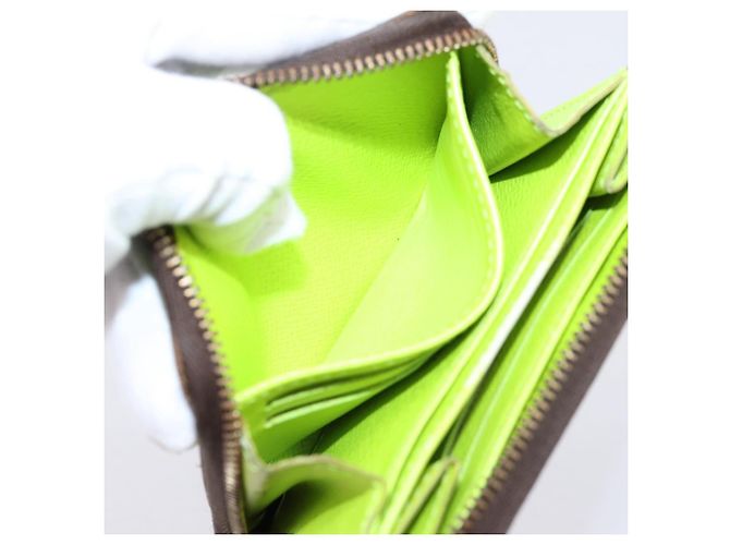 LOUIS VUITTON Monogram Graffiti Zippy Coin Purse Green M93709 LV Auth BA15548 Verde Monograma - vista 20