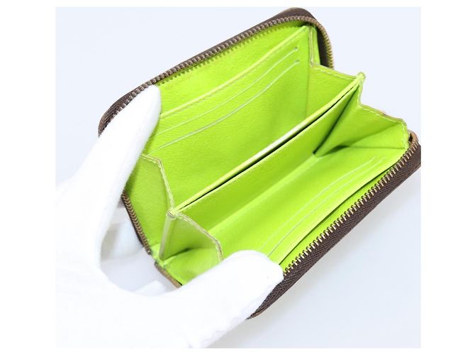 LOUIS VUITTON Monogram Graffiti Zippy Coin Purse Green M93709 LV Auth BA15548 Verde Monograma - vista 9