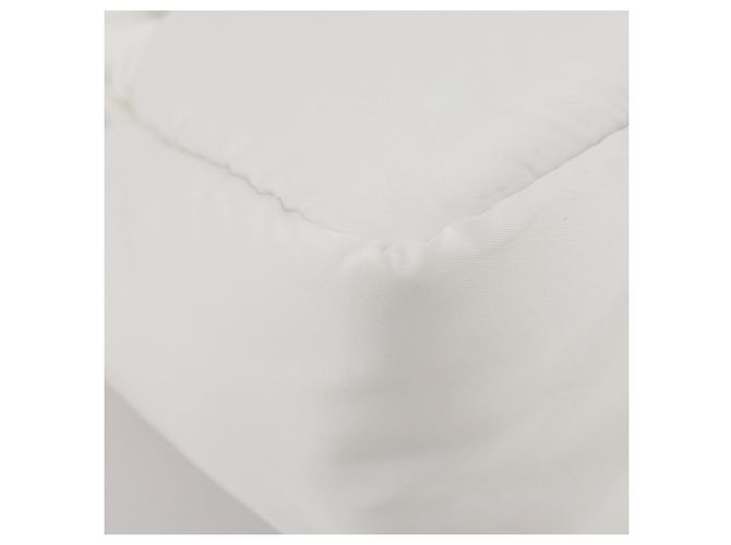 Sac à main PRADA Nylon White Auth 204869A Blanc - vue 14