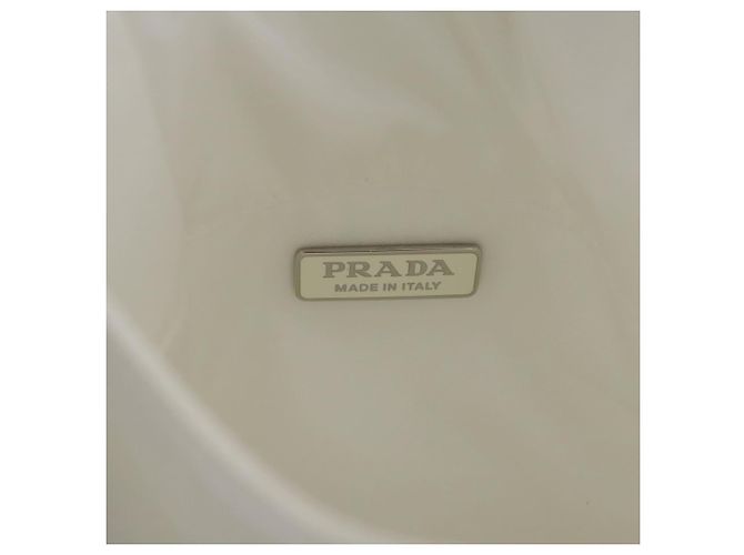 Sac à main PRADA Nylon White Auth 204869A Blanc - vue 19