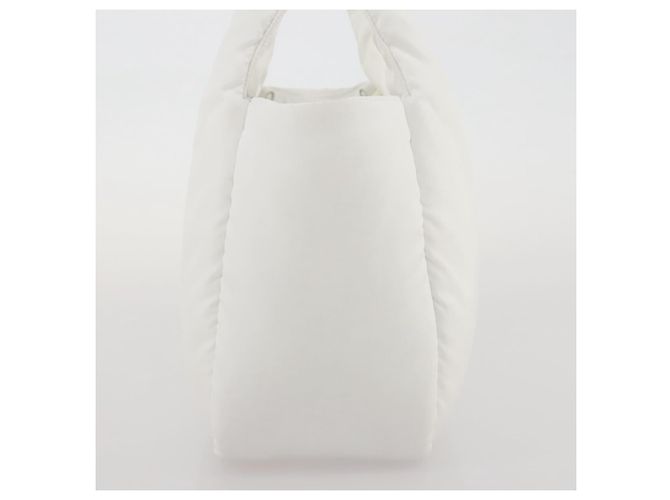 Sac à main PRADA Nylon White Auth 204869A Blanc - vue 3