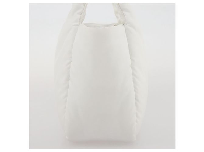 Sac à main PRADA Nylon White Auth 204869A Blanc - vue 4