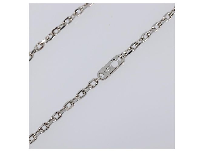 LOUIS VUITTON Collana LV Plane Metallo Tono Argento MP3157 LV Auth 203697V - vista 10