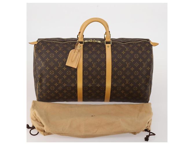 LOUIS VUITTON Monogram Keepall 55 Boston Bag M41424 LV Auth 200410SAV Monogramm - Ansicht 12