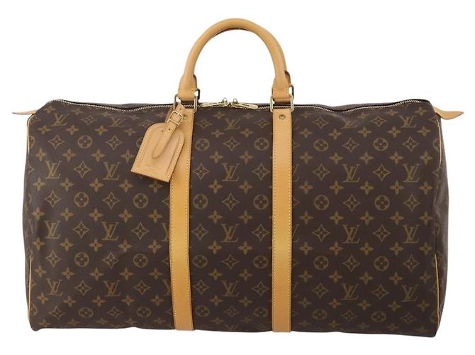 LOUIS VUITTON Monogram Keepall 55 Boston Bag M41424 LV Auth 200410SAV Monogramm - Ansicht 13