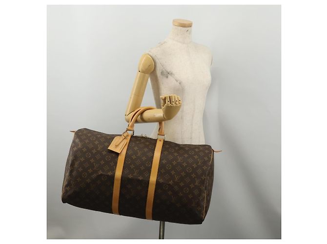 LOUIS VUITTON Monogram Keepall 55 Boston Bag M41424 LV Auth 200410SAV Monogramm - Ansicht 23
