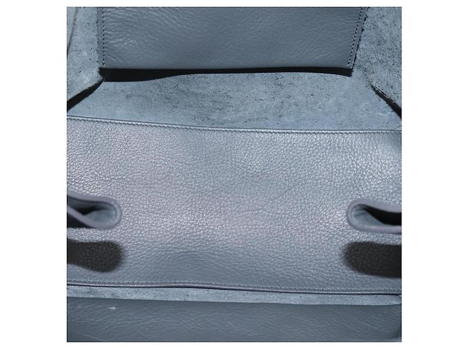Borsa a mano BALENCIAGA Paper B4 in pelle grigio argento 432596 Auth BA15802V Marrone - vista 11