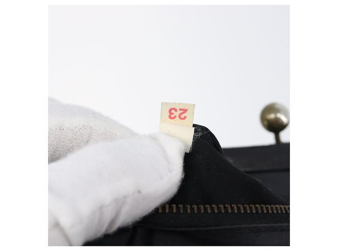 Borsa a tracolla Miu Miu in pelle nera e oro Auth yk20915V Nero D'oro - vista 12